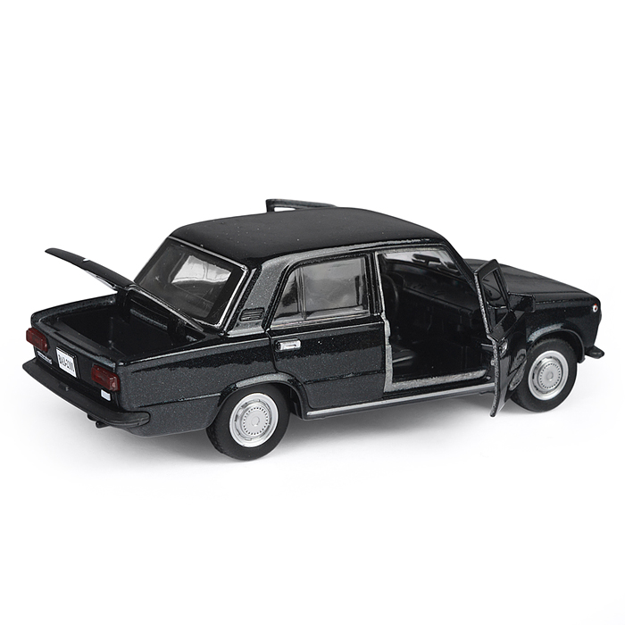 Фото к товару Машина металл ВАЗ-2101 12 см, (двери, багаж, черный) инерц, в коробке Машина металл ВАЗ-2101 12 см, (двери, багаж, черный) инерц, в коробке