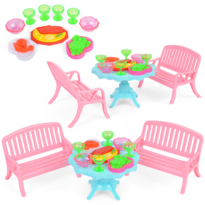 Набор мебели 77-67 "Пикник" (15 предметов) под колпаком Набор мебели 77-67 "Пикник" (15 предметов) под колпаком