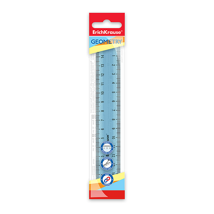 Фото к товару Линейка пластиковая Neon, 15см, ассорти Линейка пластиковая Neon, 15см, ассорти