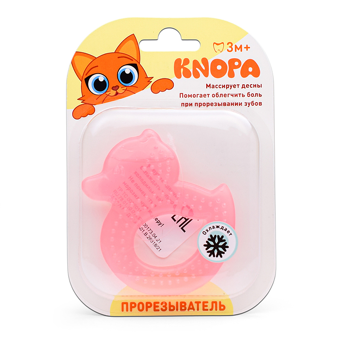 Фото к товару Массажер для десен охлаждающий (прорезыватель) "Уточка" Массажер для десен охлаждающий (прорезыватель) "Уточка"