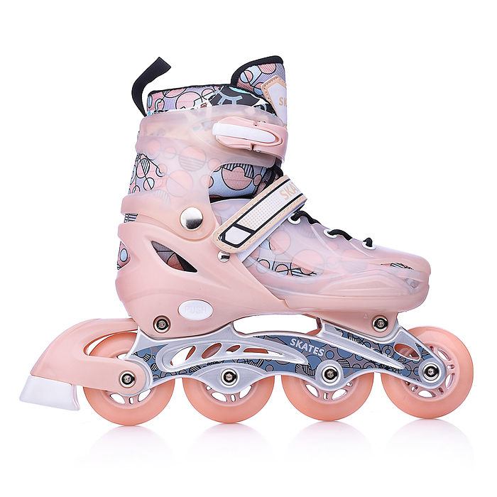 Ролики детские U011004Y (размер M) бежевый, в сумке