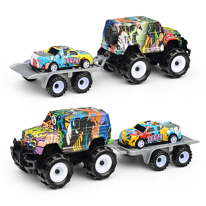 Машина 6639-14A "Джип с пикапом" в пакете