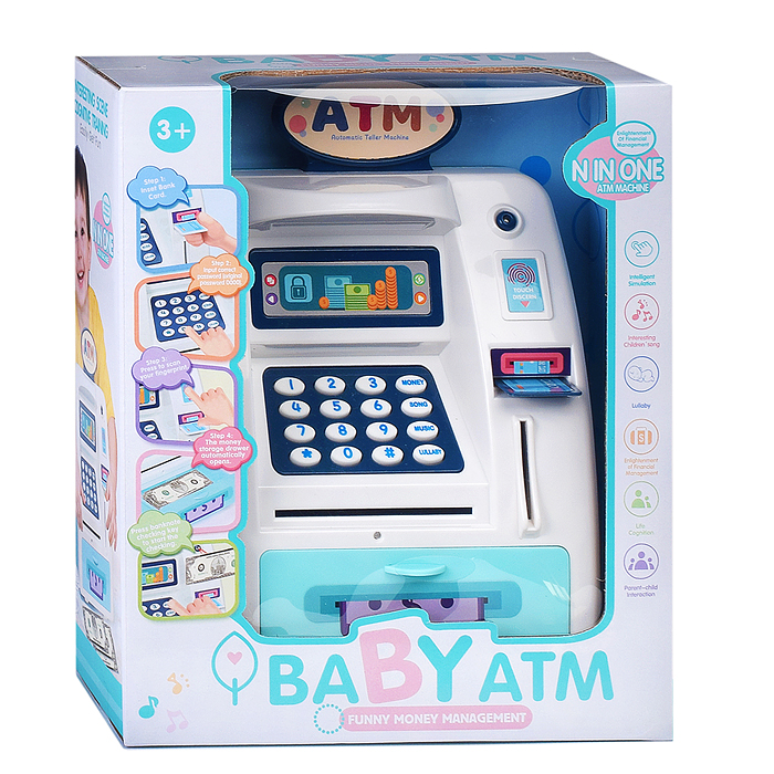 Фото к товару Копилка WF-3005 "Касса" в коробке Копилка WF-3005 "Касса" в коробке