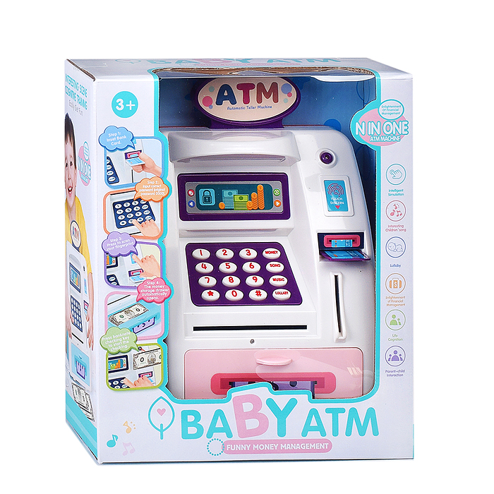 Фото к товару Копилка WF-3005 "Касса" в коробке Копилка WF-3005 "Касса" в коробке