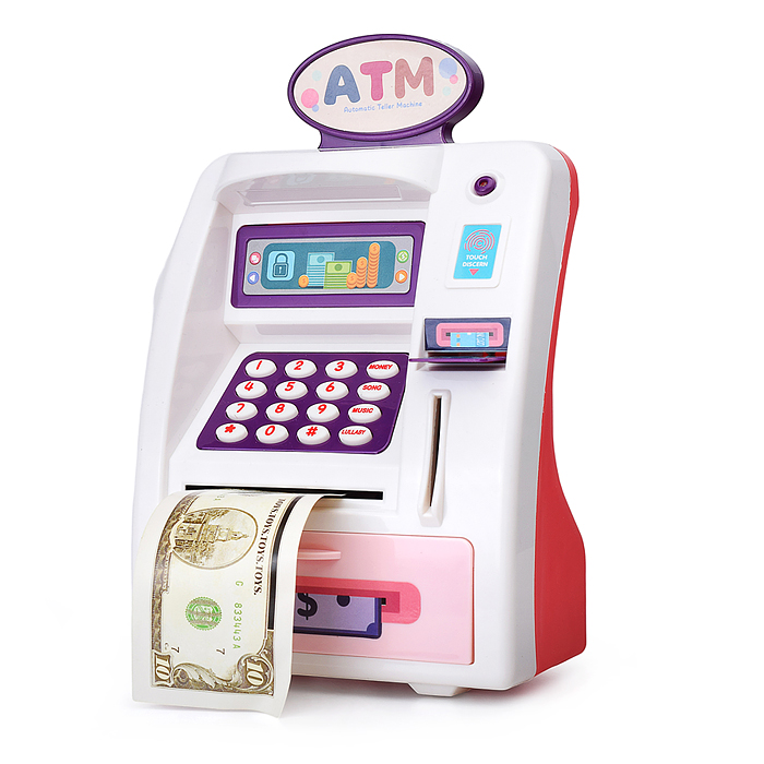 Фото к товару Копилка WF-3005 "Касса" в коробке Копилка WF-3005 "Касса" в коробке