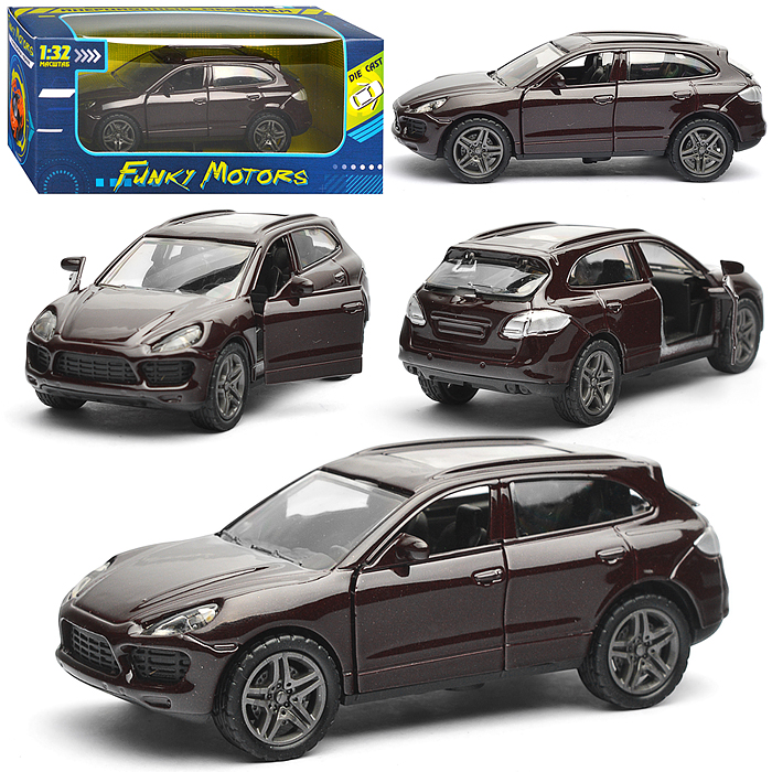 Черная инерционная машинка Кроссовер die-cast,1:32, открывающиеся двери Черная инерционная машинка Кроссовер die-cast,1:32, открывающиеся двери