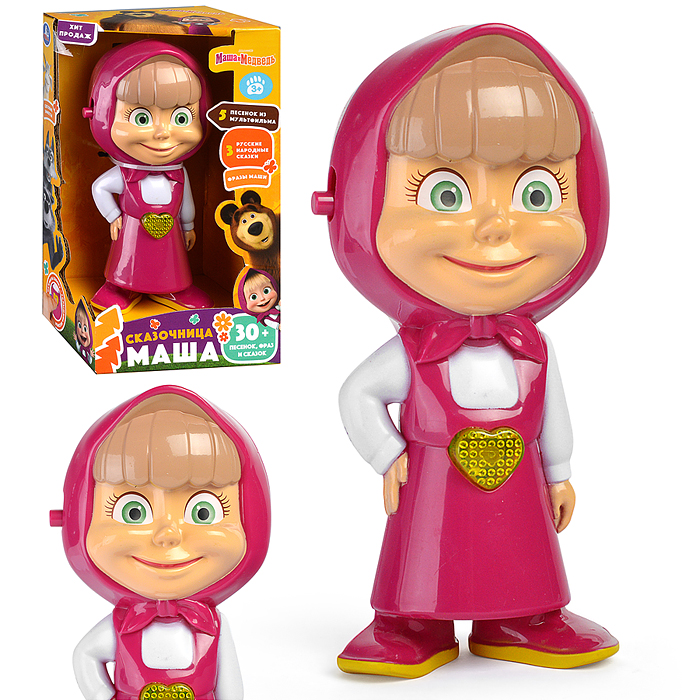 Сказочник (30 песенок, фраз и сказок Маша и Медведь) в коробке