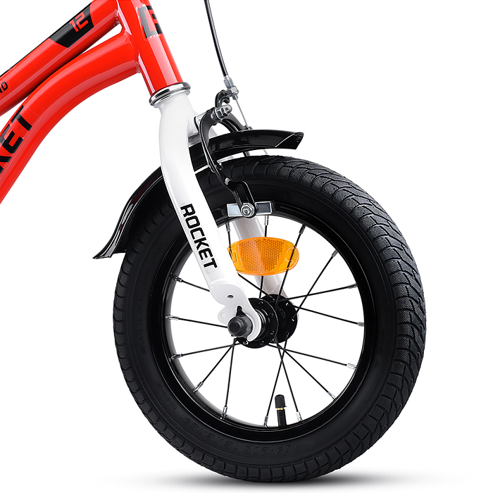 Фото к товару Велосипед 12" Rocket Kind, цвет красный Велосипед 12" Rocket Kind, цвет красный