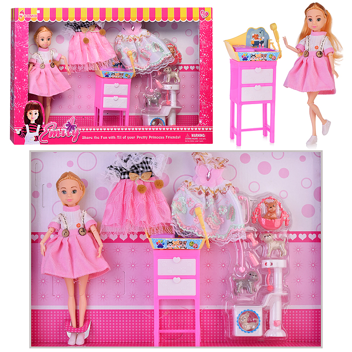 Кукла L8803 "Снежанна" с аксессуарами, в коробке