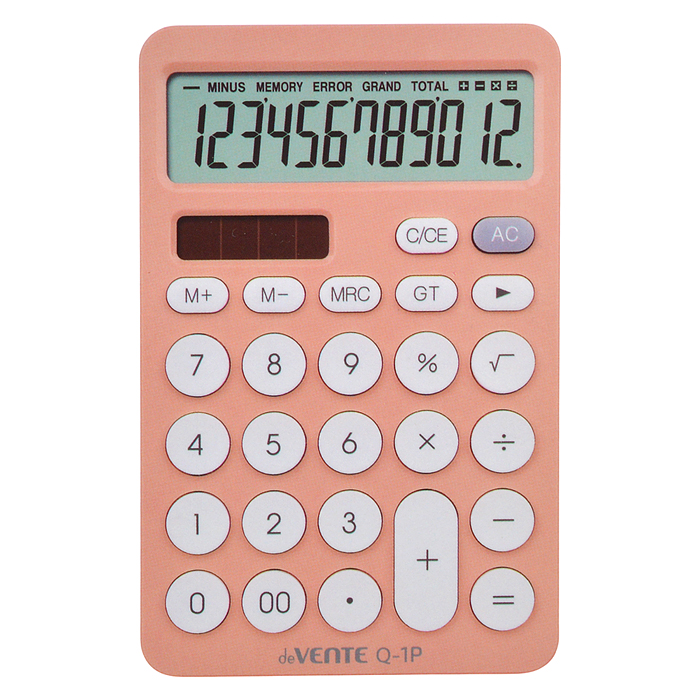 Фото к товару Калькулятор настольный Q-1P, 100x157x30 мм, 12 разрядный Калькулятор настольный Q-1P, 100x157x30 мм, 12 разрядный
