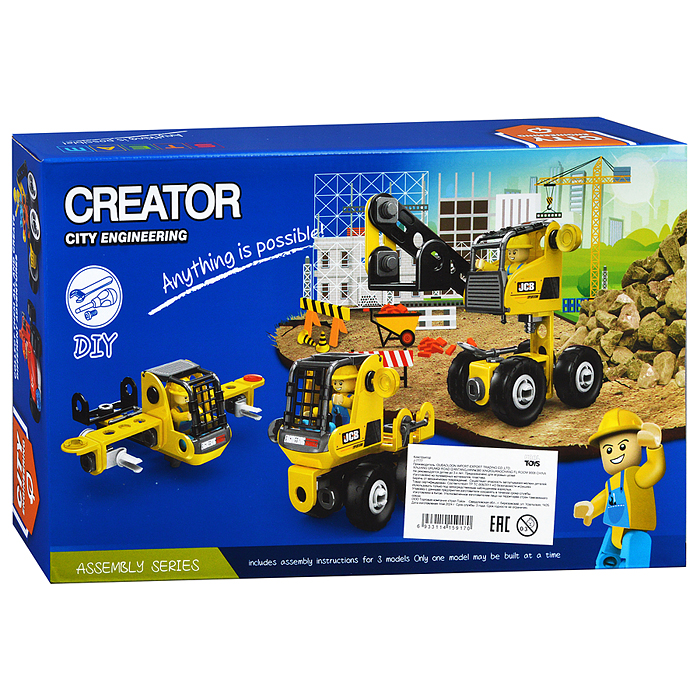 Фото к товару Конструктор J-7777 "Строительный транспорт" (49 дет.) в коробке Конструктор J-7777 "Строительный транспорт" (49 дет.) в коробке