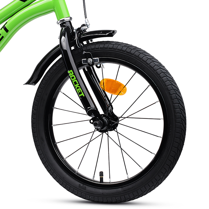 Фото к товару Велосипед 14" Rocket Kind, цвет зелный Велосипед 14" Rocket Kind, цвет зелный
