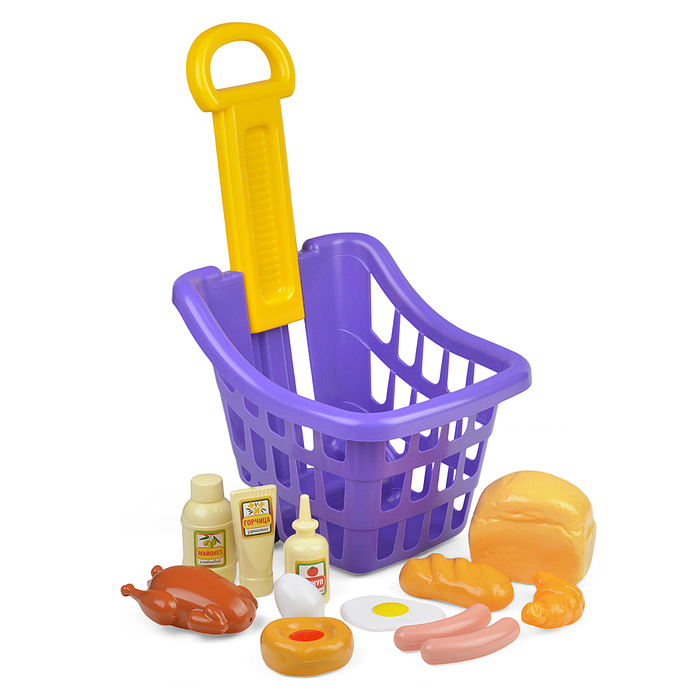 Корзина для супермаркета с продуктами 13 пр.