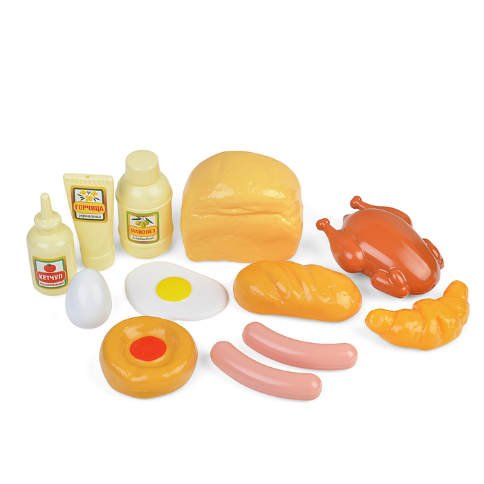 Корзина для супермаркета с продуктами 13 пр.