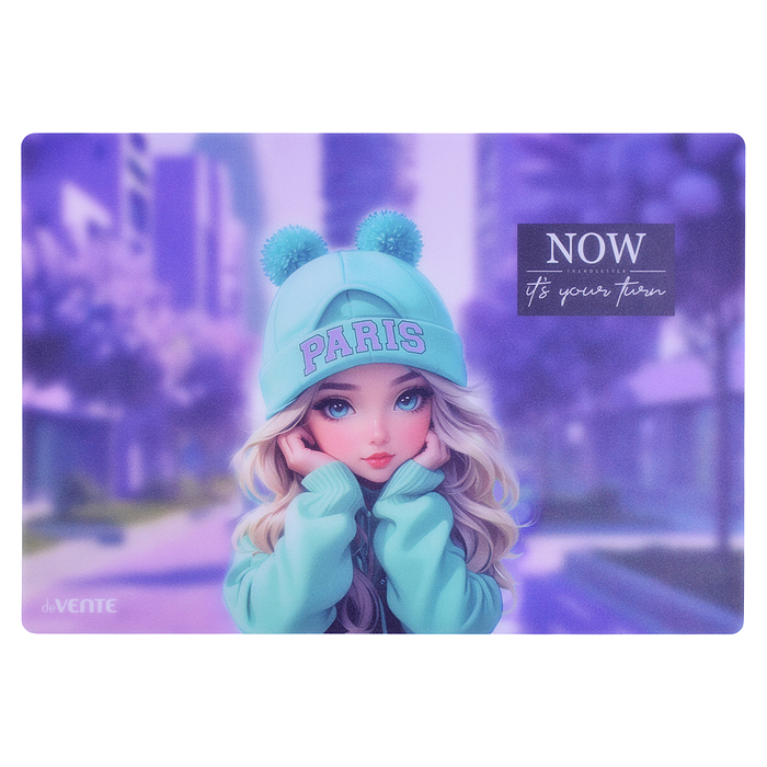 Покрытие настольное для лепки "Paris Girl" 33x23 см, пластиковое 600 мкм, матовая полупрозр Покрытие настольное для лепки "Paris Girl" 33x23 см, пластиковое 600 мкм, матовая полупрозр