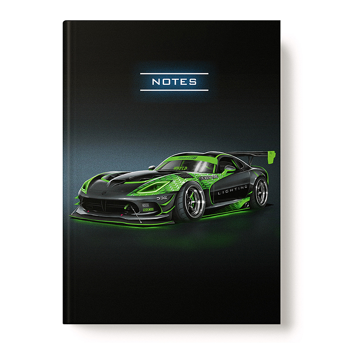 Книжка записная А6+ 80л., "СпортКар" Книжка записная А6+ 80л., "СпортКар"