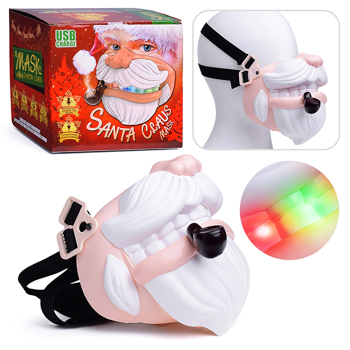 Маска K3A "Дедушка" со светом и устройством для изменения голоса, USB, в коробке Маска K3A "Дедушка" со светом и устройством для изменения голоса, USB, в коробке