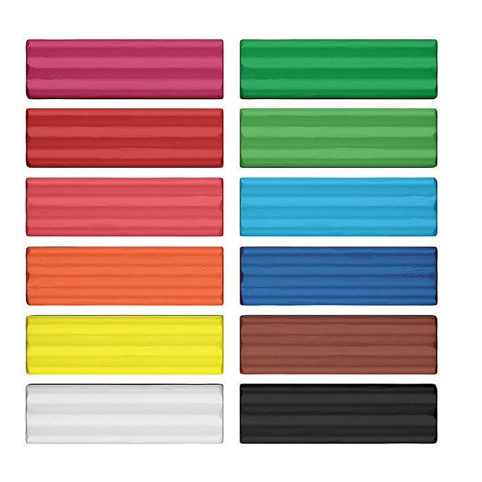 Фото к товару Пластилин мягкий восковой Baby 12 цветов со стеком, 156 г (в коробке 12 шт) Пластилин мягкий восковой Baby 12 цветов со стеком, 156 г (в коробке 12 шт)