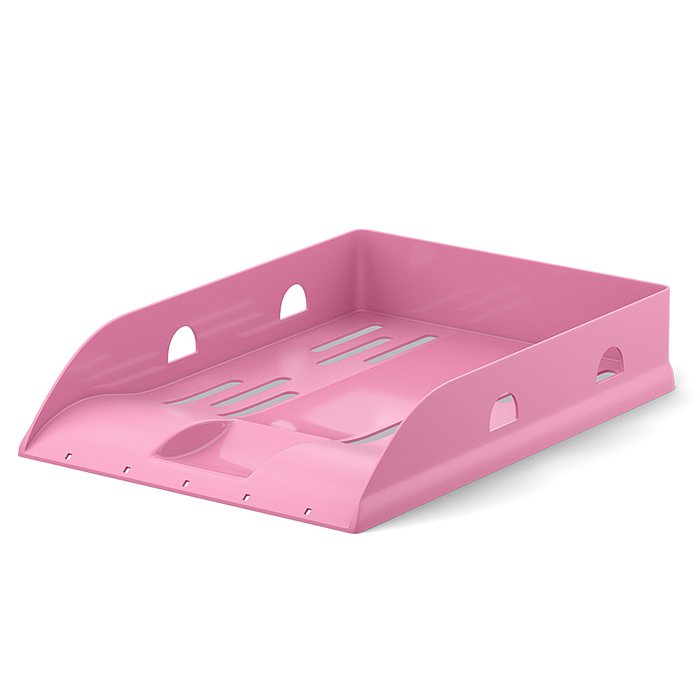 Лоток для бумаг пластиковый Base, Pastel, розовый Лоток для бумаг пластиковый Base, Pastel, розовый