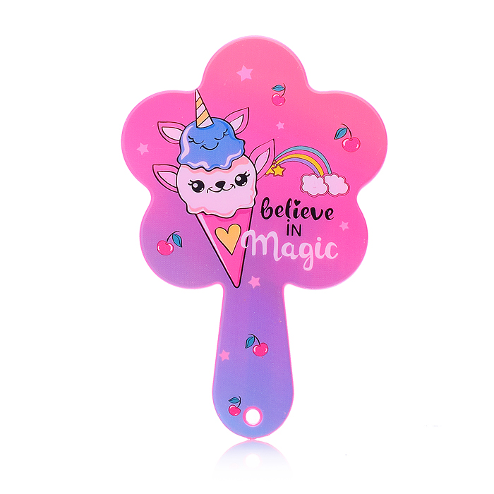 Фото к товару Набор расческа+зеркало 00-5416 "Ice cream" в ассортименте Набор расческа+зеркало 00-5416 "Ice cream" в ассортименте