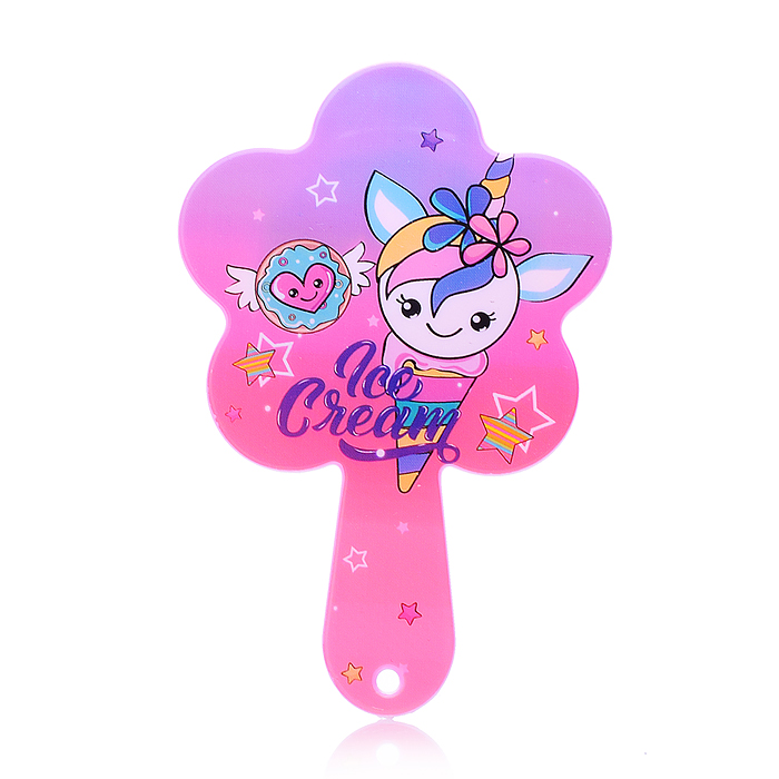 Фото к товару Набор расческа+зеркало 00-5416 "Ice cream" в ассортименте Набор расческа+зеркало 00-5416 "Ice cream" в ассортименте