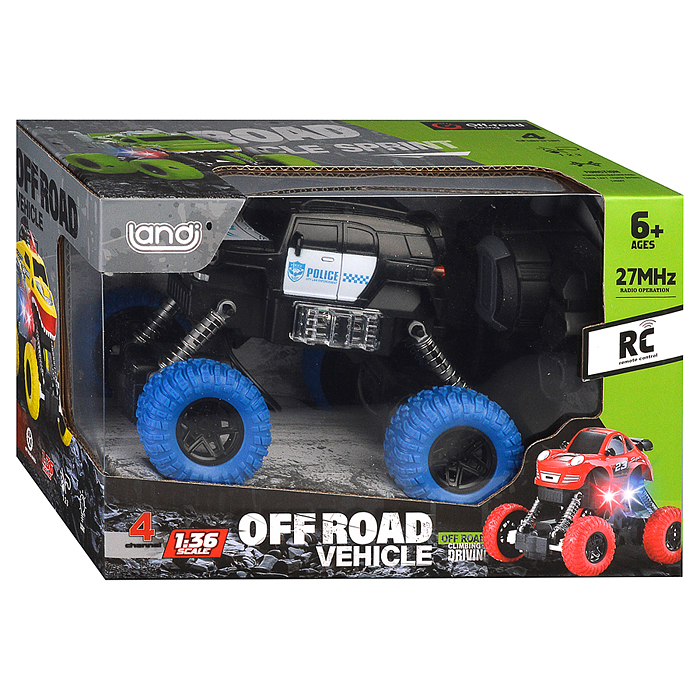 Фото к товару Машина QH2024-23 "Off road vehicle" р/у, 27 MHz, в коробке Машина QH2024-23 "Off road vehicle" р/у, 27 MHz, в коробке