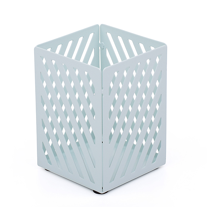 Подставка  металлическая для пишущих принадлежностей "Pastel" 7,2x7,2x10 см, квадратная, цв