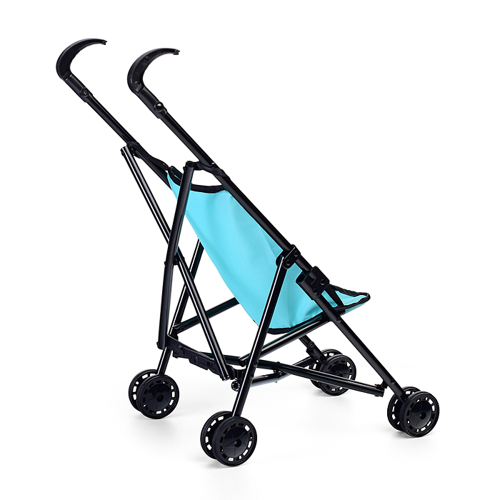 Фото к товару Коляска для кукол 910-18 трость, прогулочная, цвет голубой Коляска для кукол 910-18 трость, прогулочная, цвет голубой