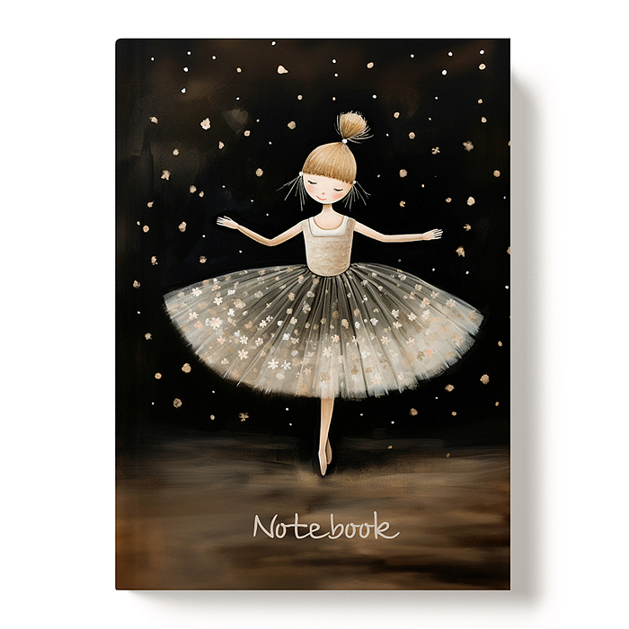 Книжка записная А6+ 128л., "Балерина" Книжка записная А6+ 128л., "Балерина"