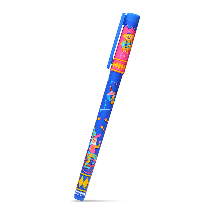 Фото к товару Ручка шариковая Yalong, на масляной основе, "Цирк", 0,7 мм, синяя, игольчатый наконечник, цветной пл Ручка шариковая Yalong, на масляной основе, "Цирк", 0,7 мм, синяя, игольчатый наконечник, цветной пл