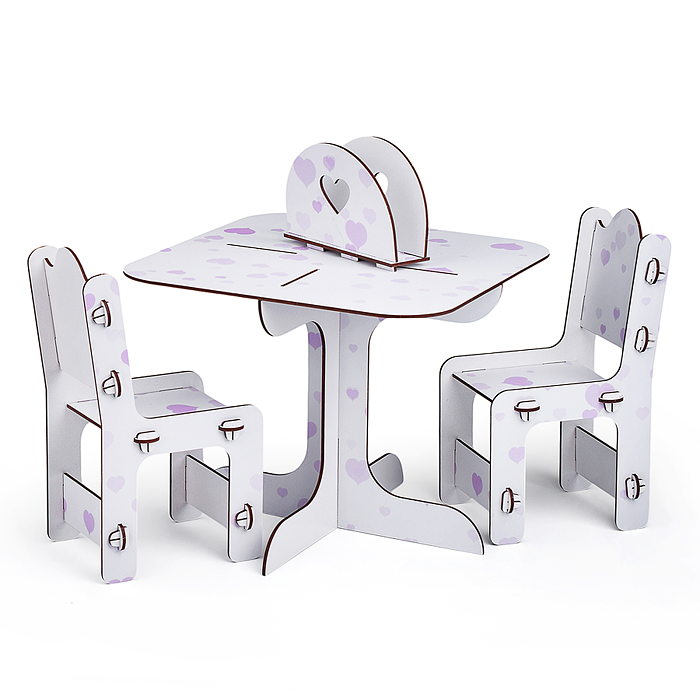 Набор мебели для кукол (Сердечки) Набор мебели для кукол (Сердечки)