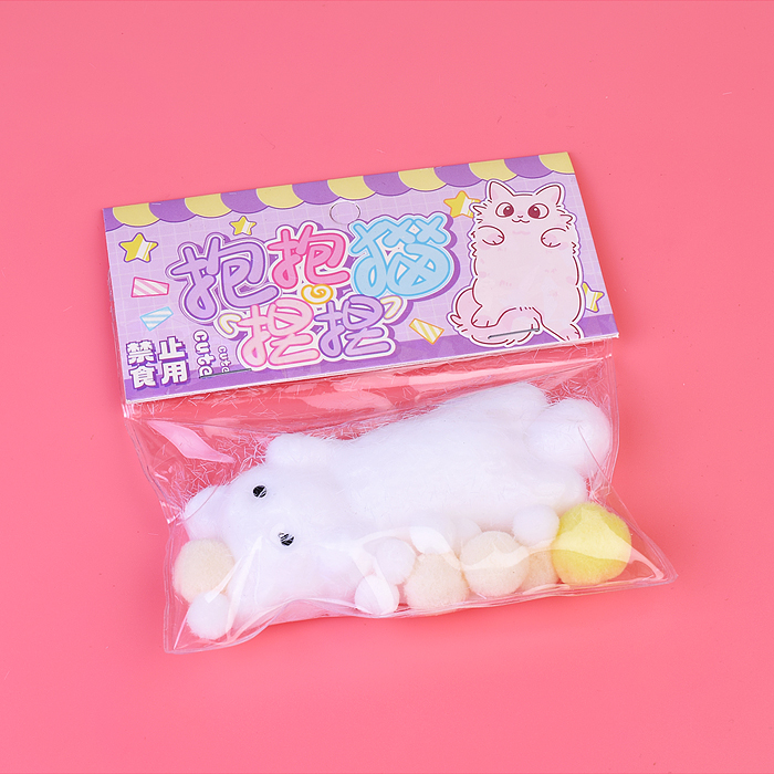 Фото к товару Игрушка -антистресс 00-5523 "Милый котик" в пакете Игрушка -антистресс 00-5523 "Милый котик" в пакете