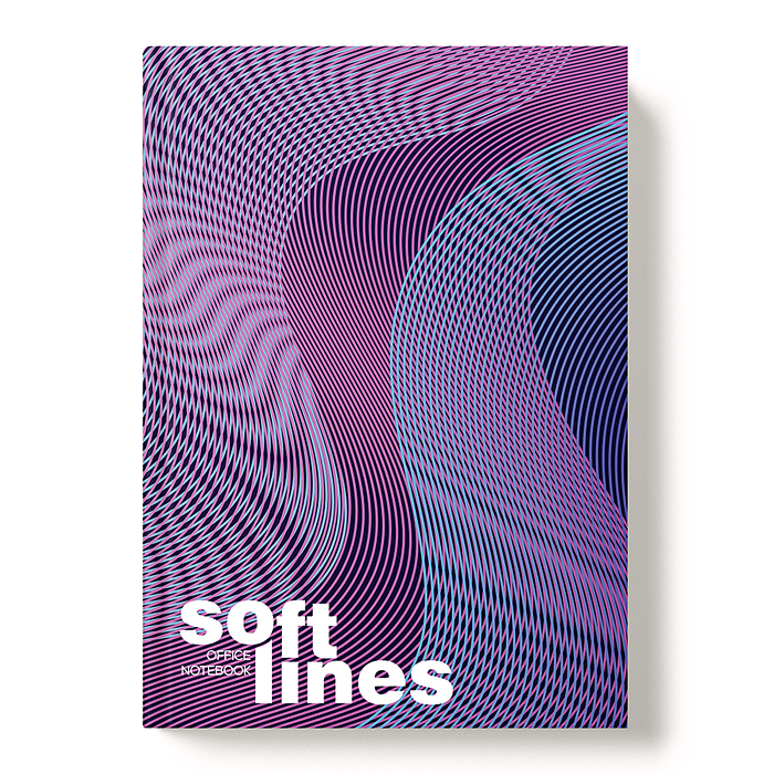 Книжка записная А5 128л "Мягкие линии" Книжка записная А5 128л "Мягкие линии"