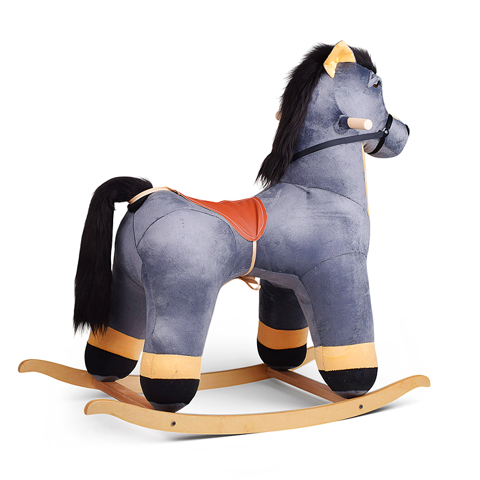 Качалка Конь Чикаго, музыкальная