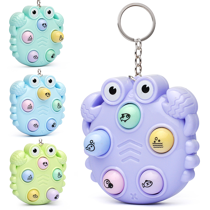 Игрушка - антистресс-брелок 00-5652 "Крабик" 7,5см.