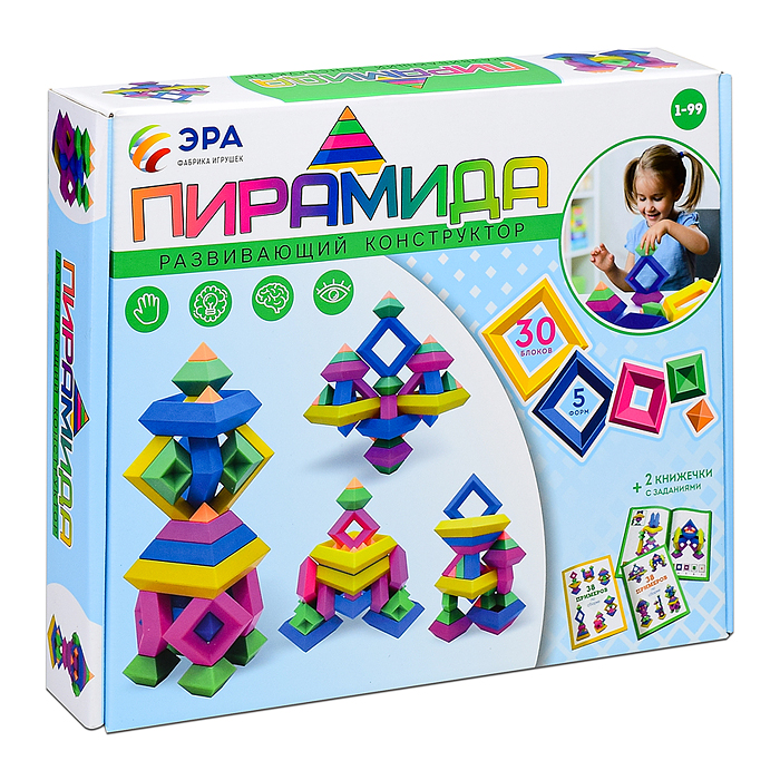 Фото к товару Развивающий конструктор. Пирамида Тип 2 Развивающий конструктор. Пирамида Тип 2