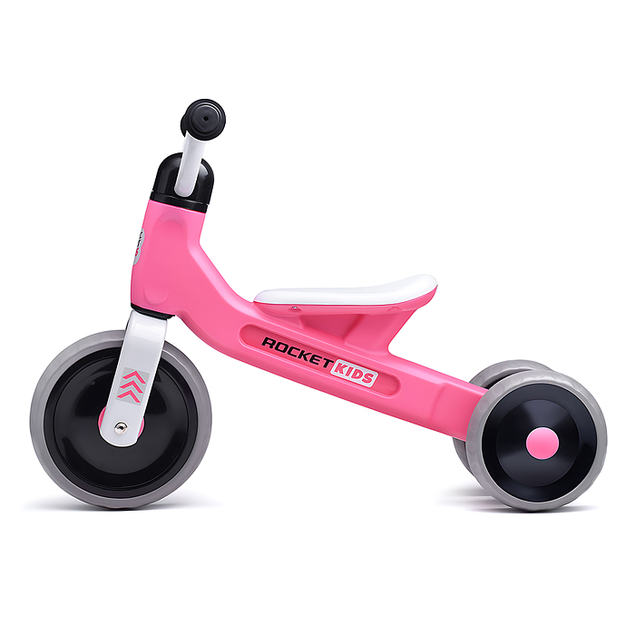 Фото к товару Беговел трехколесный Rocket 133-PK, колеса EVA, цвет розовый Беговел трехколесный Rocket 133-PK, колеса EVA, цвет розовый