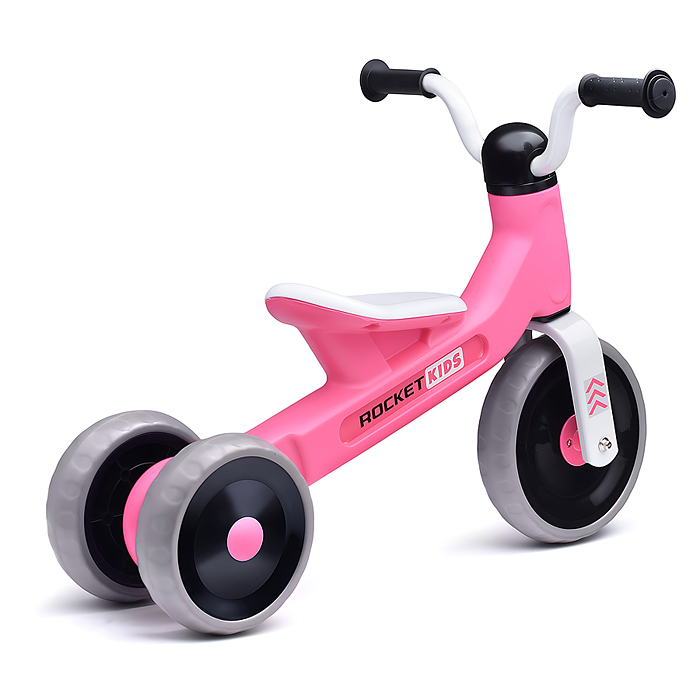 Фото к товару Беговел трехколесный Rocket 133-PK, колеса EVA, цвет розовый Беговел трехколесный Rocket 133-PK, колеса EVA, цвет розовый