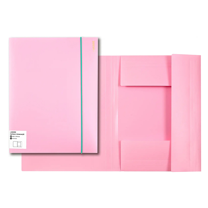 Фото к товару Папка на резинках "Pastel" A4 (245х315 мм) 450 мкм, фактура "песок" вертикальная резинка, Папка на резинках "Pastel" A4 (245х315 мм) 450 мкм, фактура "песок" вертикальная резинка,