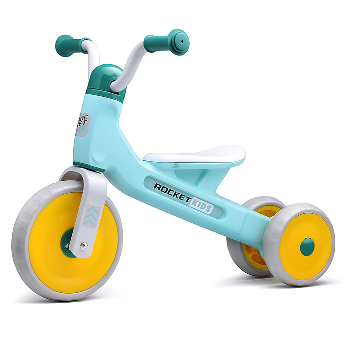 Беговел трехколесный Rocket 133-GN, колеса EVA, цвет зеленый