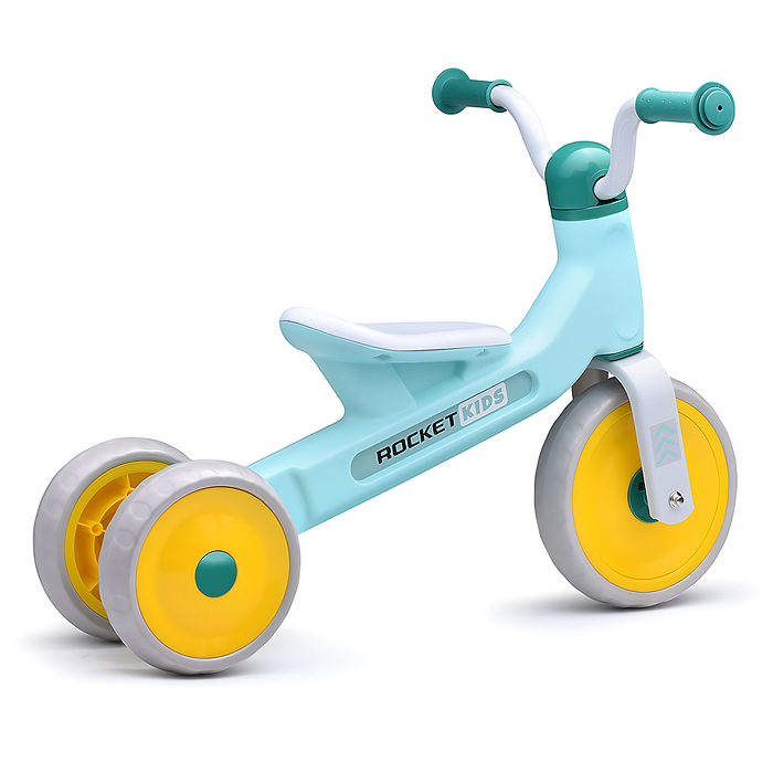 Фото к товару Беговел трехколесный Rocket 133-GN, колеса EVA, цвет зеленый Беговел трехколесный Rocket 133-GN, колеса EVA, цвет зеленый