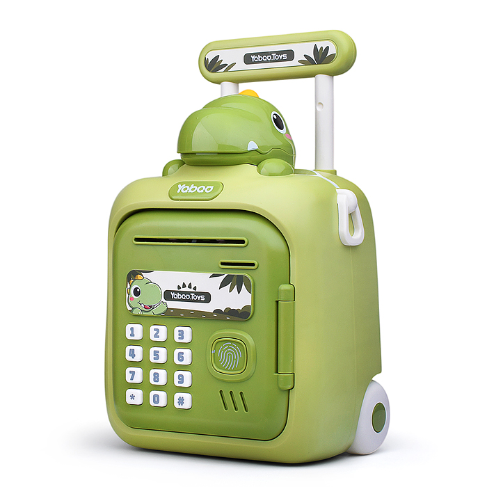 Фото к товару Копилка 33825 "Чемодан" с динозавриком, в коробке Копилка 33825 "Чемодан" с динозавриком, в коробке