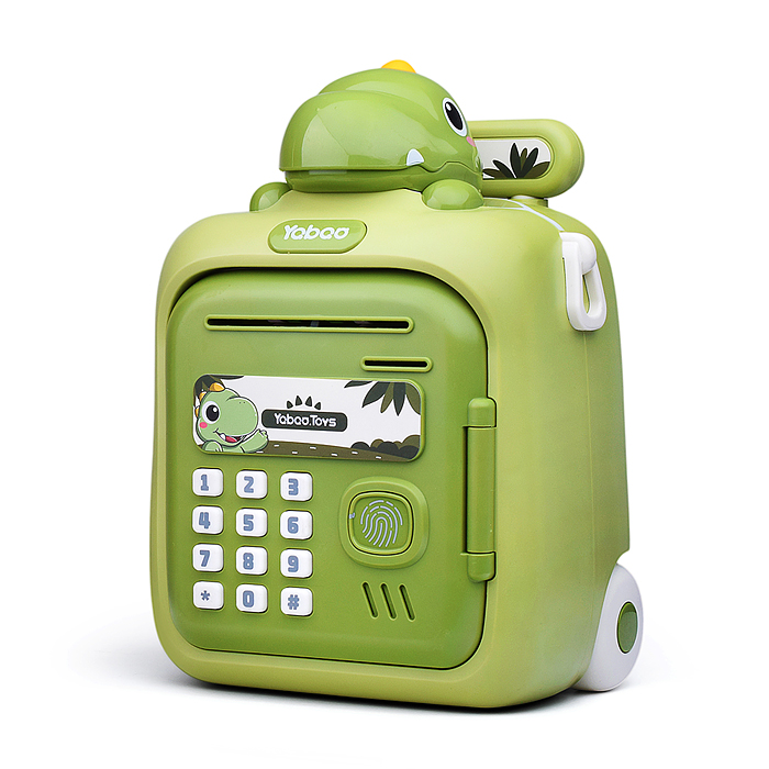 Фото к товару Копилка 33825 "Чемодан" с динозавриком, в коробке Копилка 33825 "Чемодан" с динозавриком, в коробке