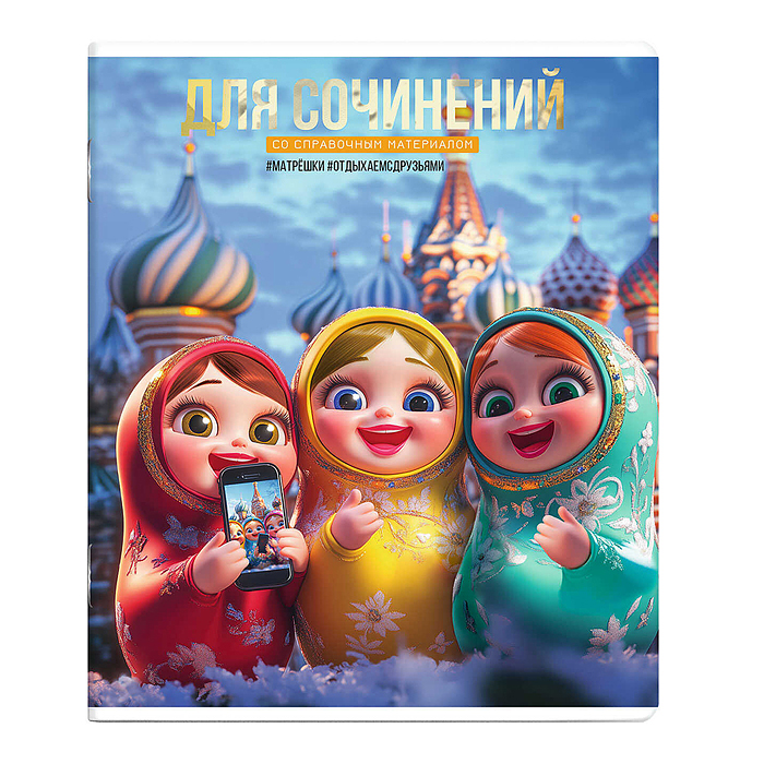 Тетрадь 48 л., линия "Селфи" для сочинений. Тетрадь 48 л., линия "Селфи" для сочинений.