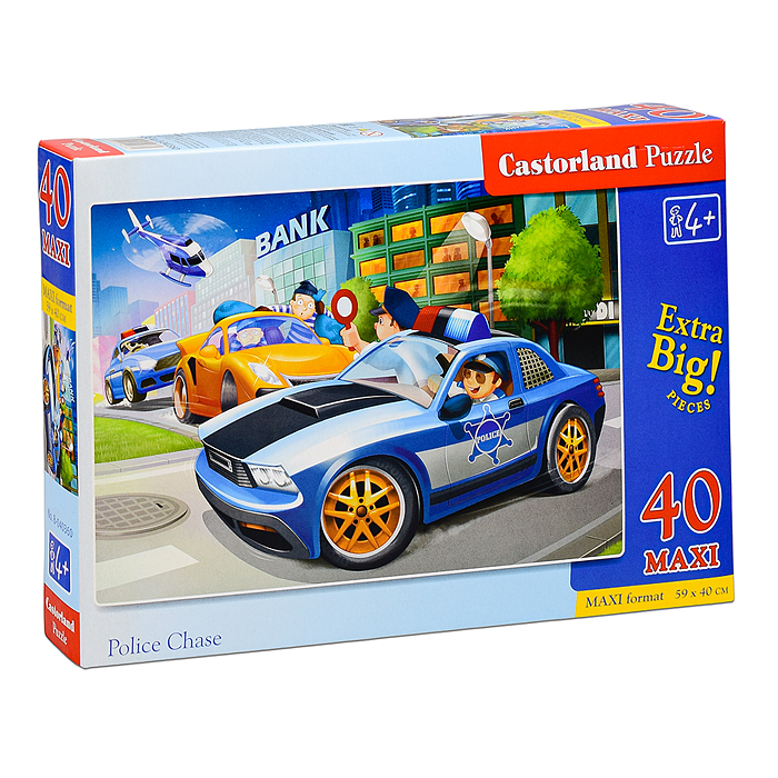 Пазлы MAXI 40 "Полицейская погоня"