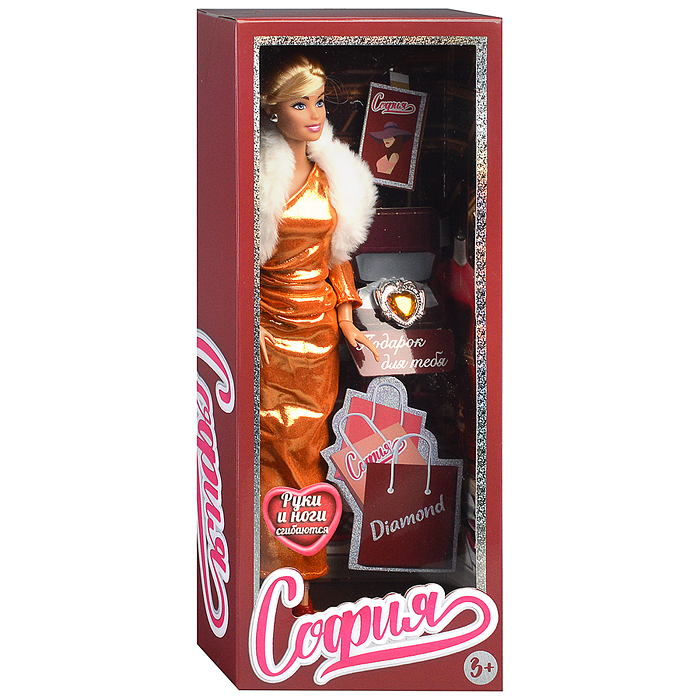 Фото к товару Кукла София 29 см, (руки и ноги сгиб., акс,) в коробке Кукла София 29 см, (руки и ноги сгиб., акс,) в коробке