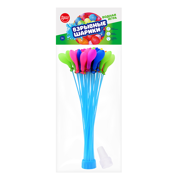 Фото к товару Водная игра UT0178 "Взрывные шарики" в пакете Водная игра UT0178 "Взрывные шарики" в пакете