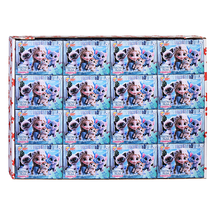 Пазлы 54 "Магия льда и Кошечки"