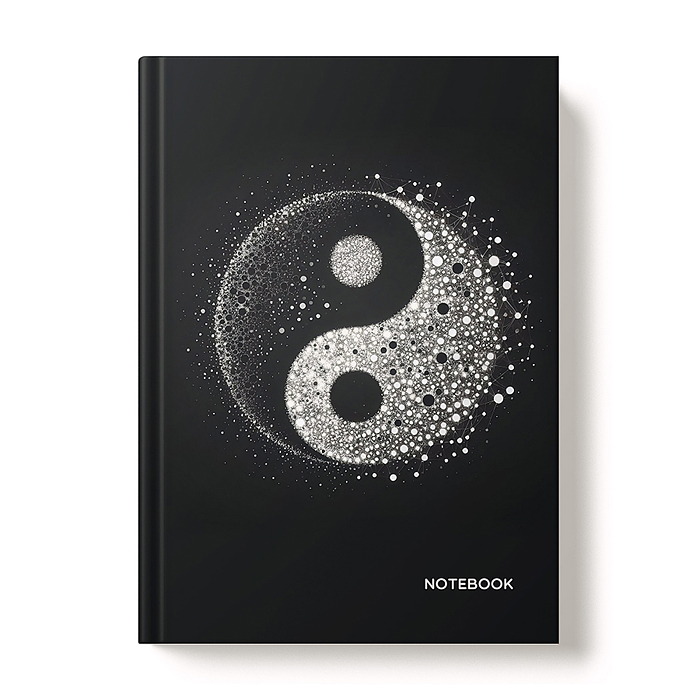 Книжка записная А5 128л "Инь и ян" Книжка записная А5 128л "Инь и ян"