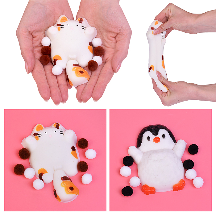 Игрушка-антистресс 00-6538 "Кошка-пингвин"